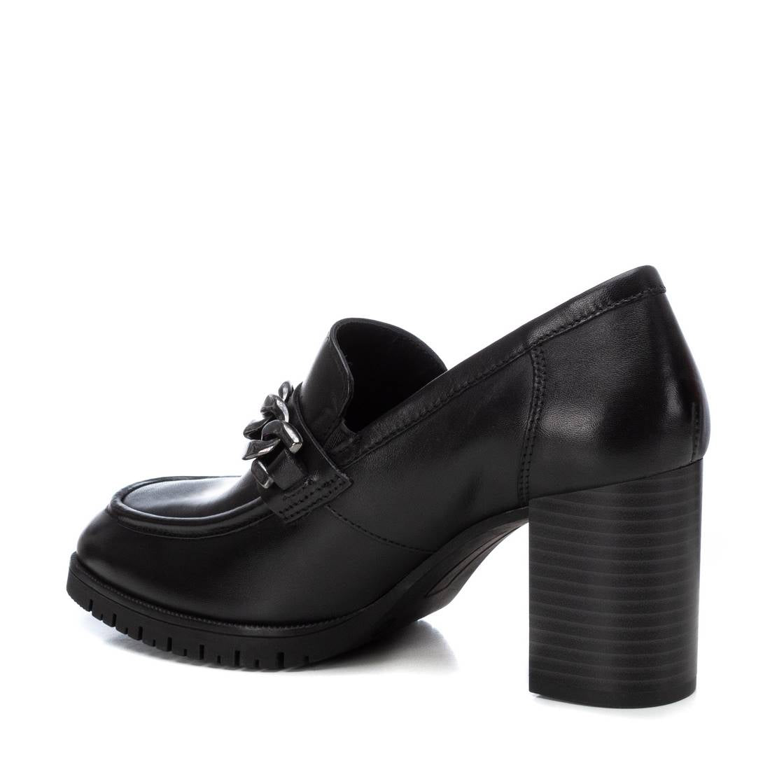 Carmela 16180301 mocassins noirs cuir talon 8 cm