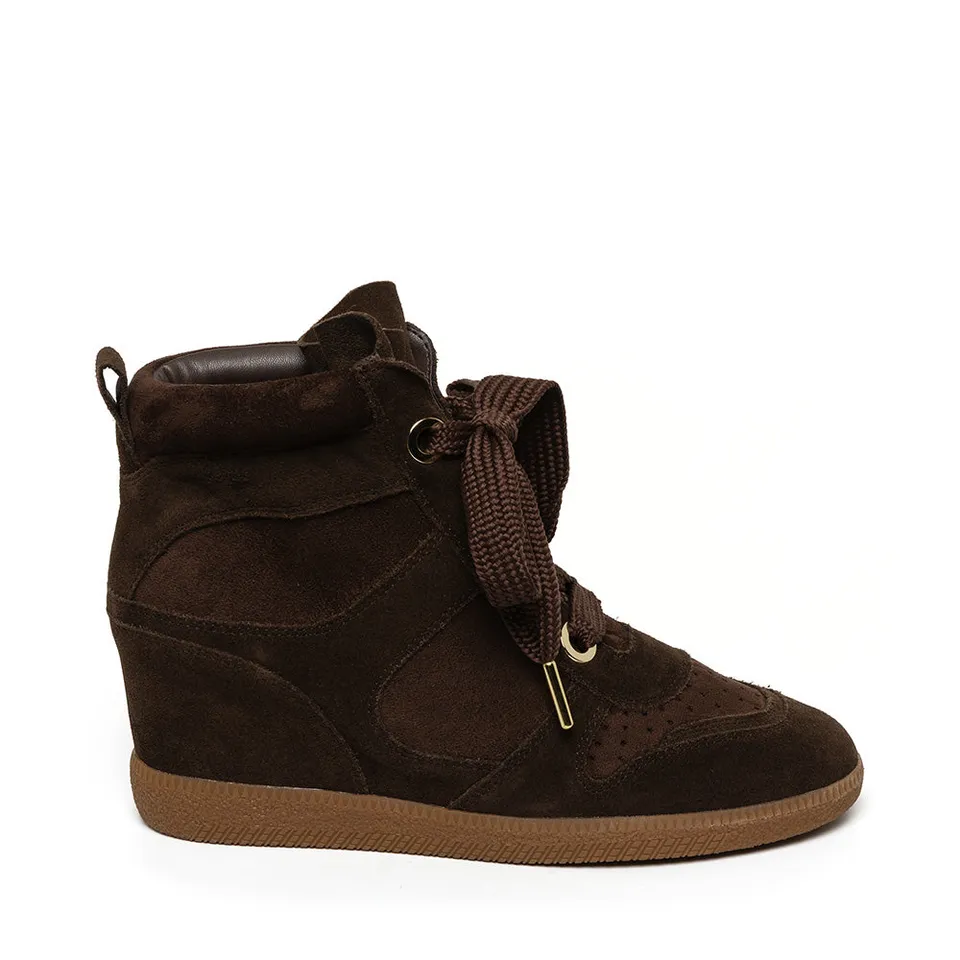 Steve Madden Mables baskets daim marron compensé 2,5 cm