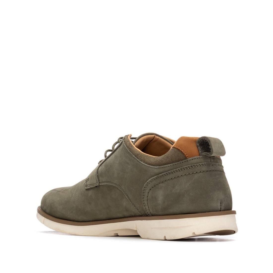Carmela 16390001 derby homme kaki cuir