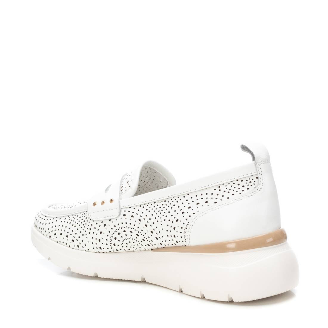 Carmela 16227503 mocassin femme blanc cuir plat