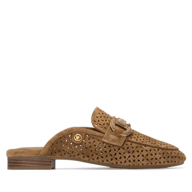 Carmela 16313801 mules cuir camel ajouré