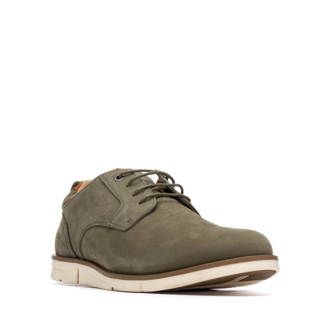 Carmela 16390001 derby homme kaki cuir