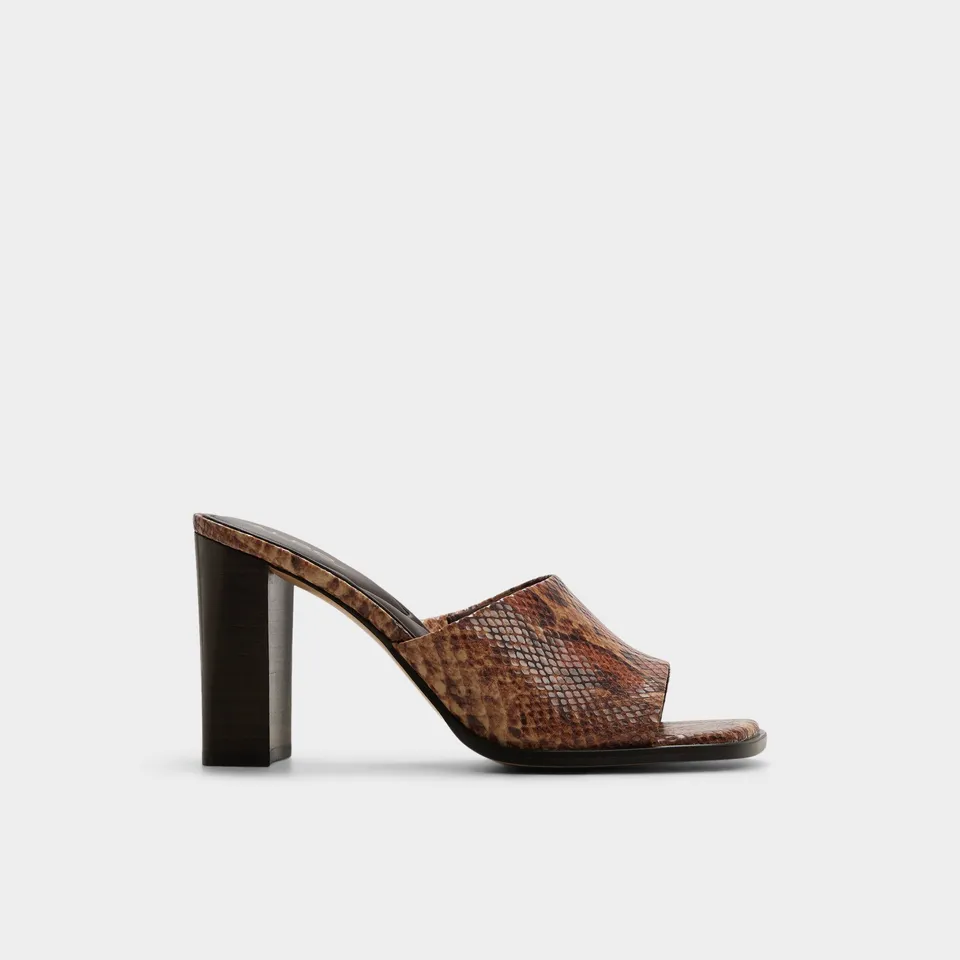 Aldo Re-sophia escarpins talon bloc effet serpent