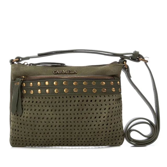 Carmela 18604107 sac bandoulière cuir vert