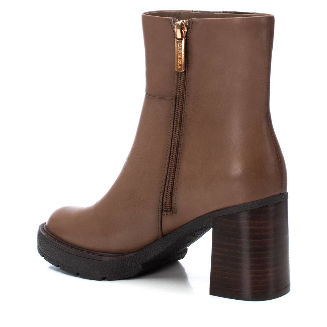 Carmela 16186403 bottine femme cuir marron talon 7 cm