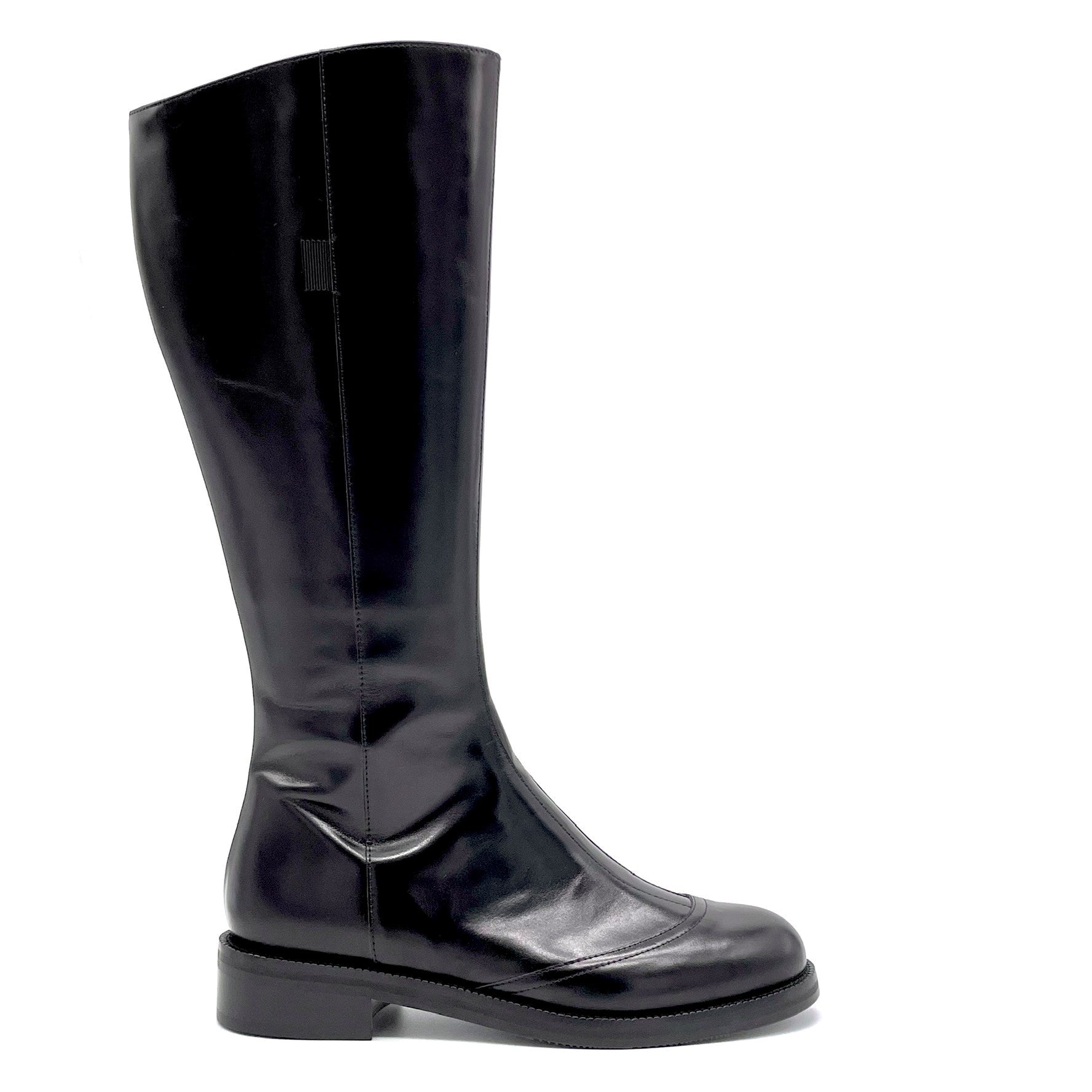 ELATA 51532 botte noire cuir talon 3,5 cm