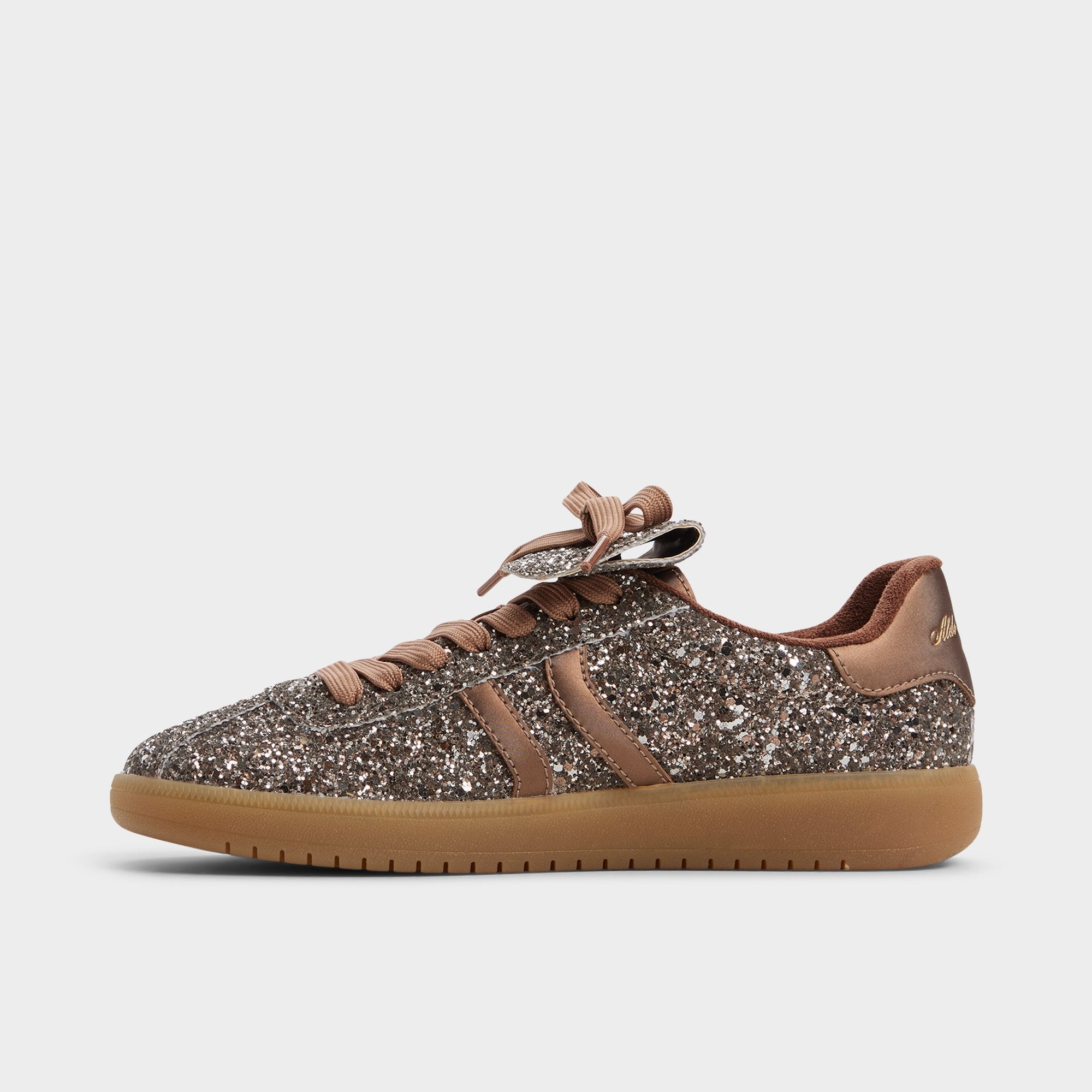ALDO Itsneaker baskets paillettes marron rétro