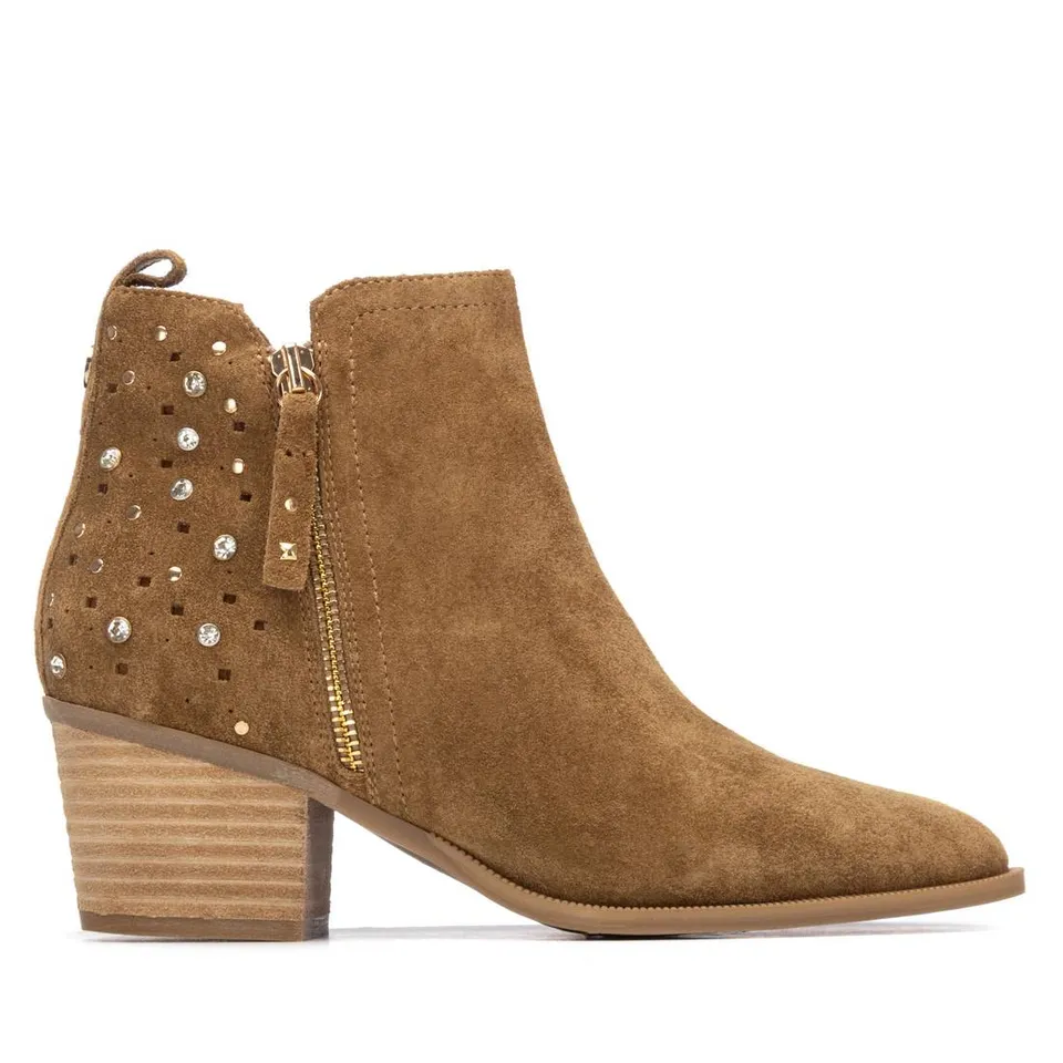 Carmela 16315102 bottine femme cuir camel talon 6 cm