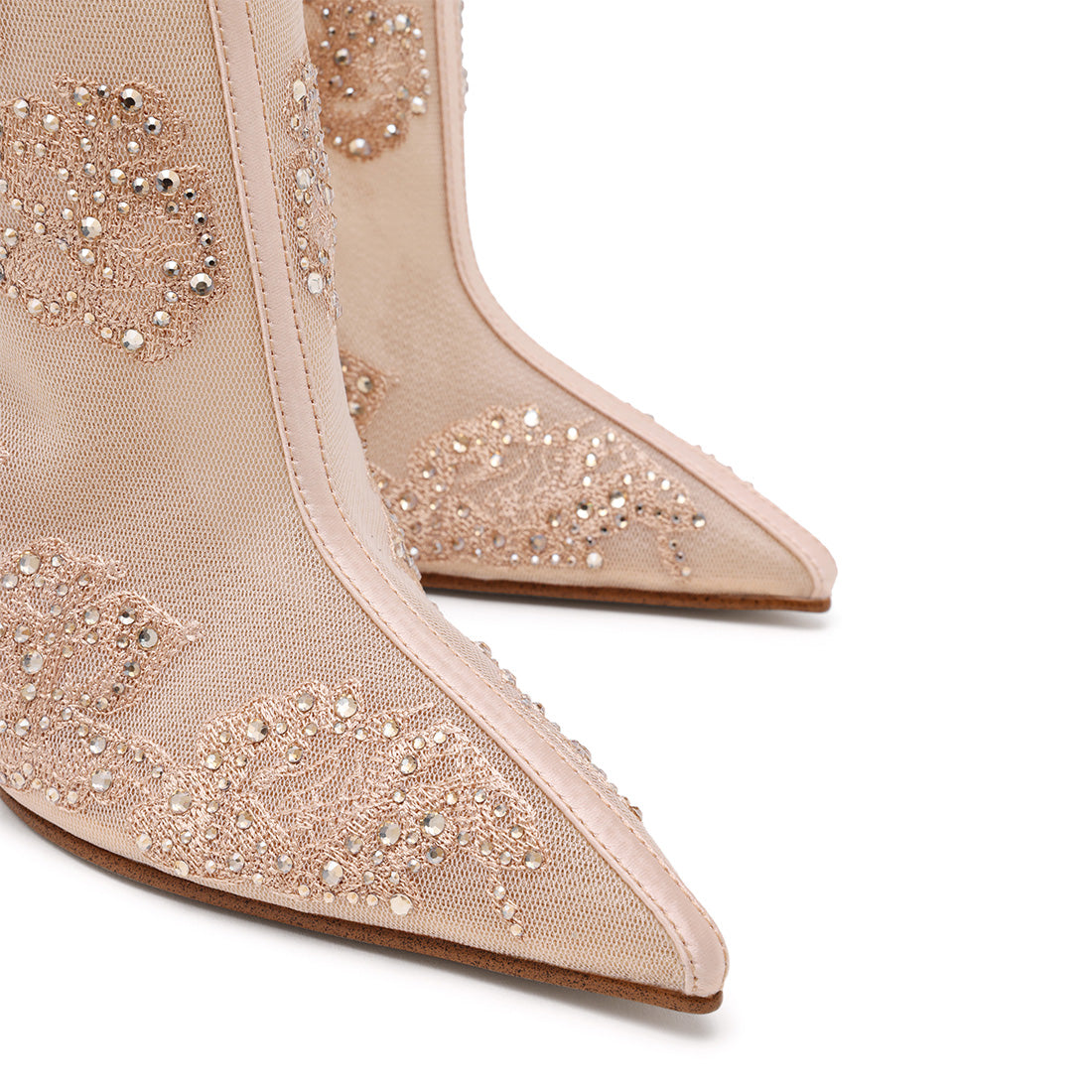 Steve Madden Sharina bottine blush mesh talon 10 cm
