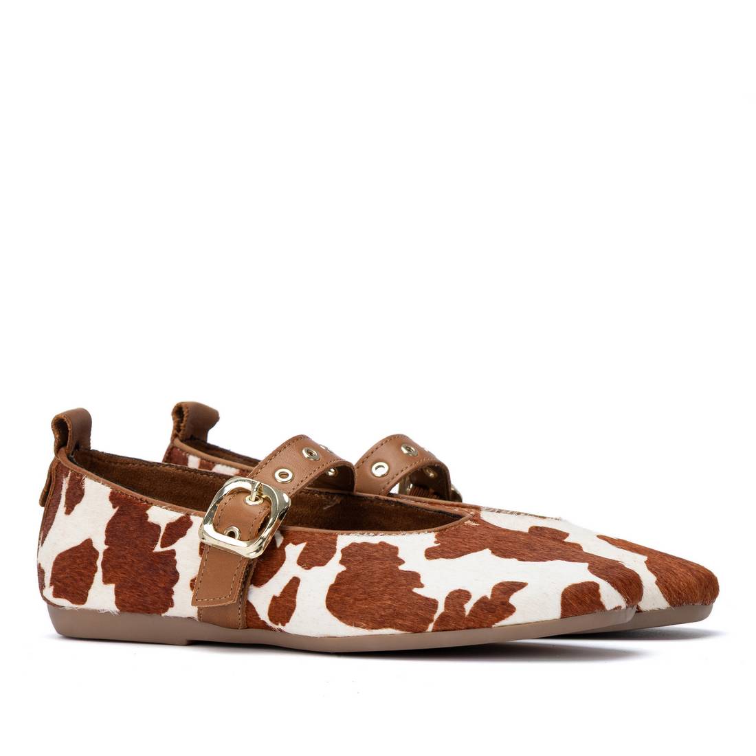 Carmela 16437701 ballerines camel plates suède