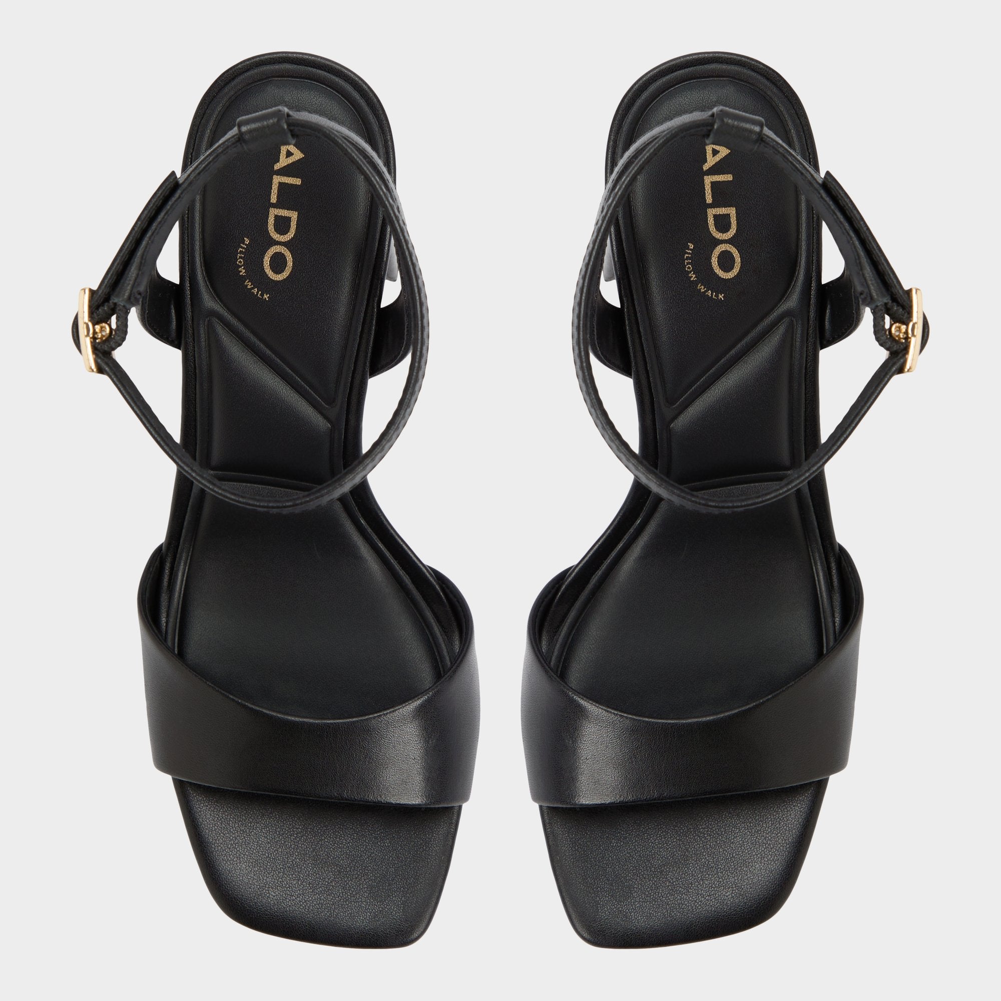 ALDO Serenya baskets noires cuir talon bloc