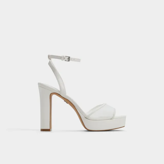 ALDO Chicglimmer sandales talons blanc mariage