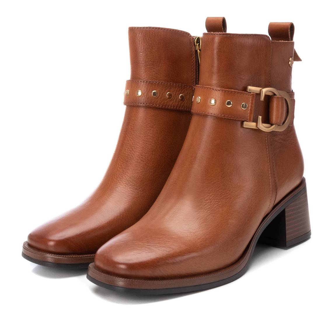 Carmela 16199901 bottines cuir marron talon 7 cm