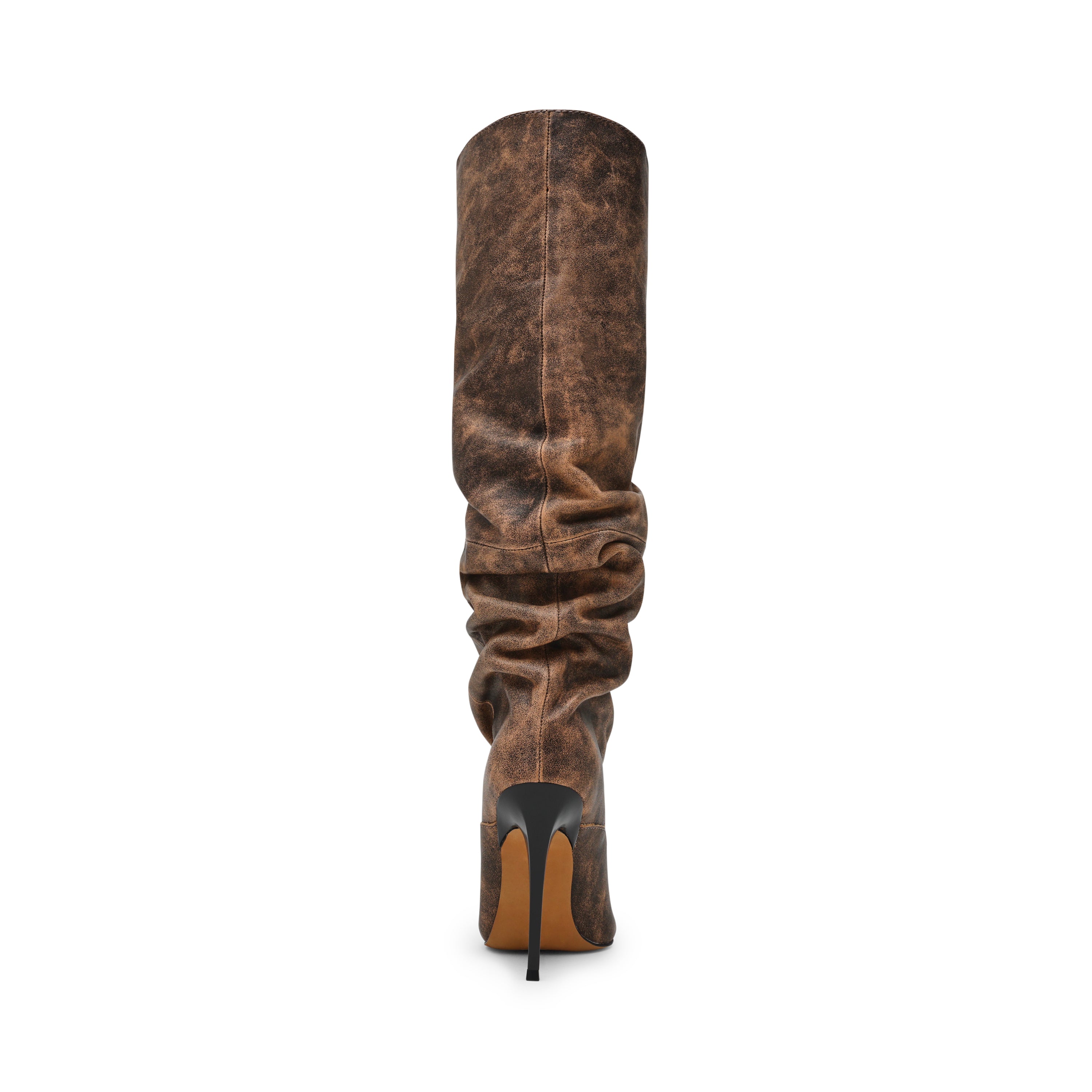 Steve Madden Elona bottine cuir marron détresse talon 10,5 cm