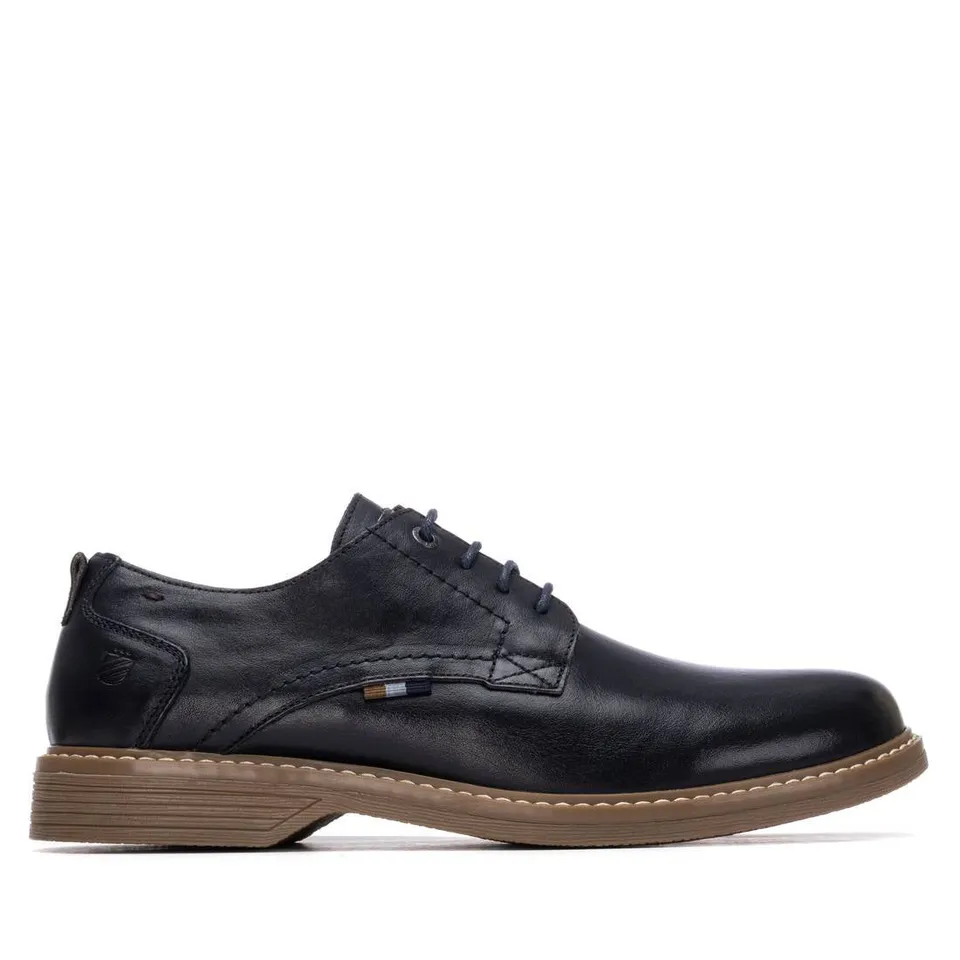 Carmela 16390402 derby homme bleu cuir lisse