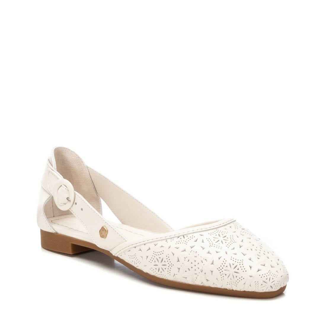 Carmela 16158401 ballerines cuir blanc ajouré