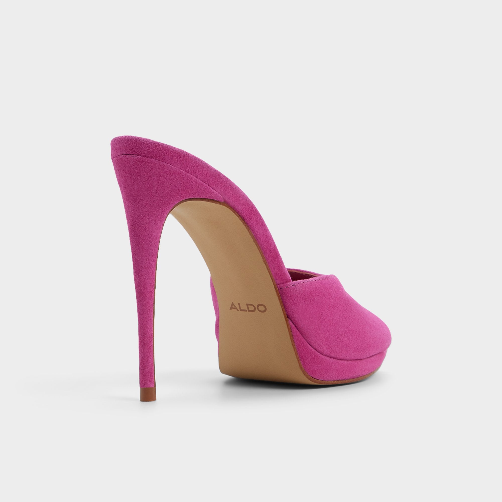 ALDO Rivieraa mules roses talon plateforme