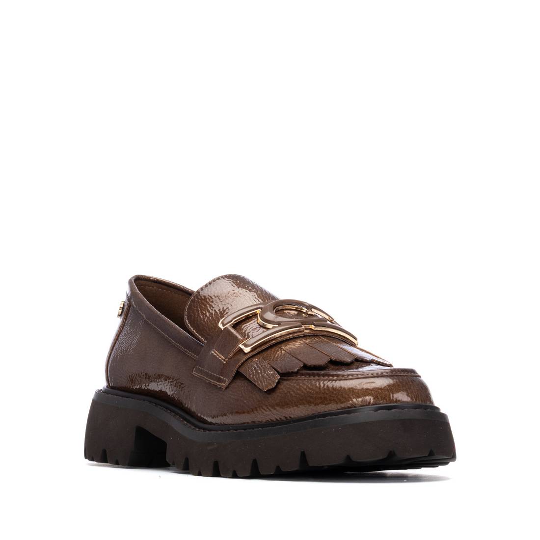Carmela 16269802 mocassins taupe verni plat