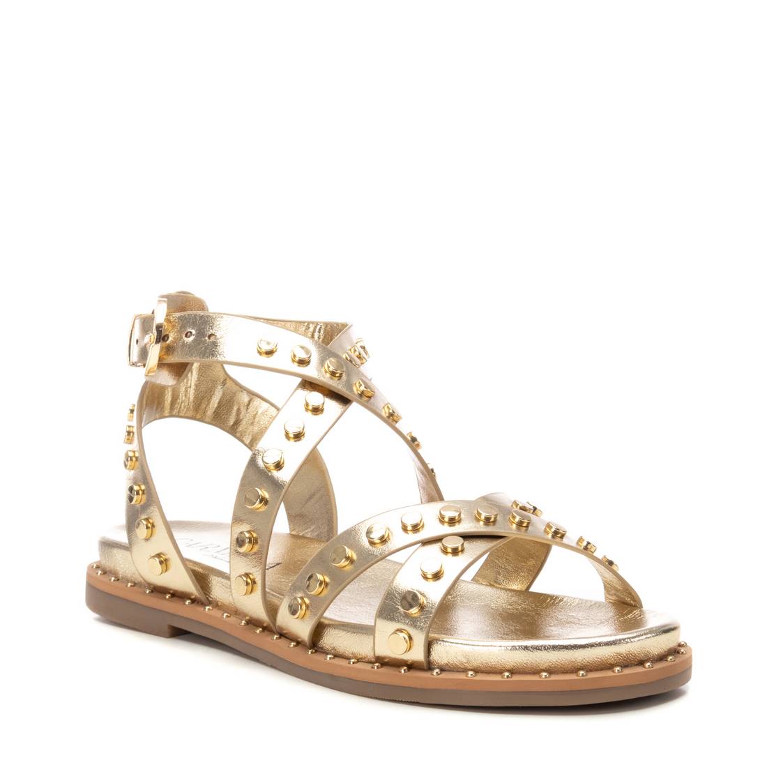 Carmela 16239303 sandales cuir doré cloutées