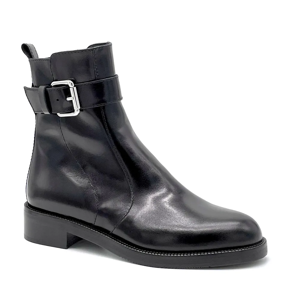 Elata 51530 bottines cuir noir boucle 3,5 cm