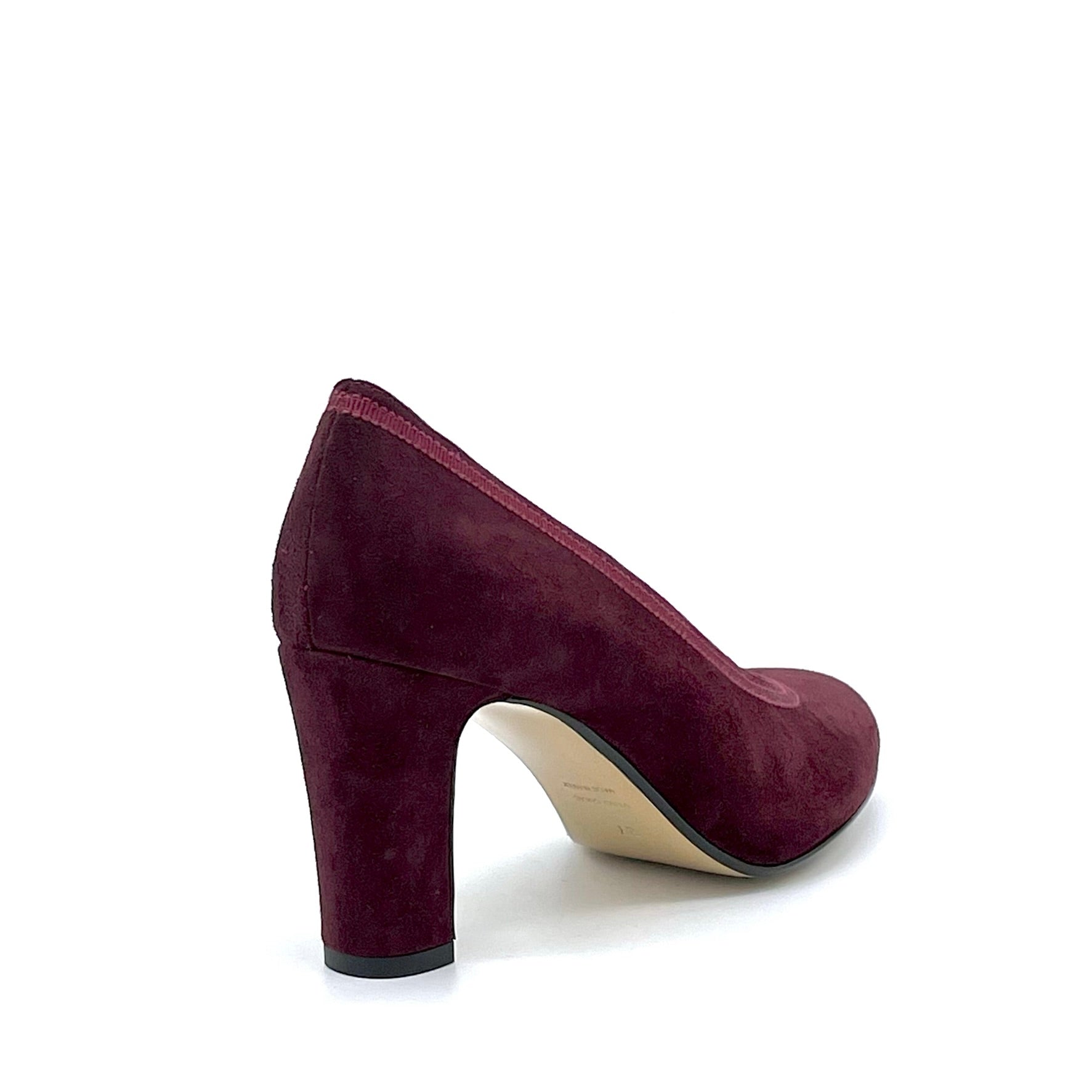 ELATA 54511 escarpins daim bordeaux talon 7,5 cm