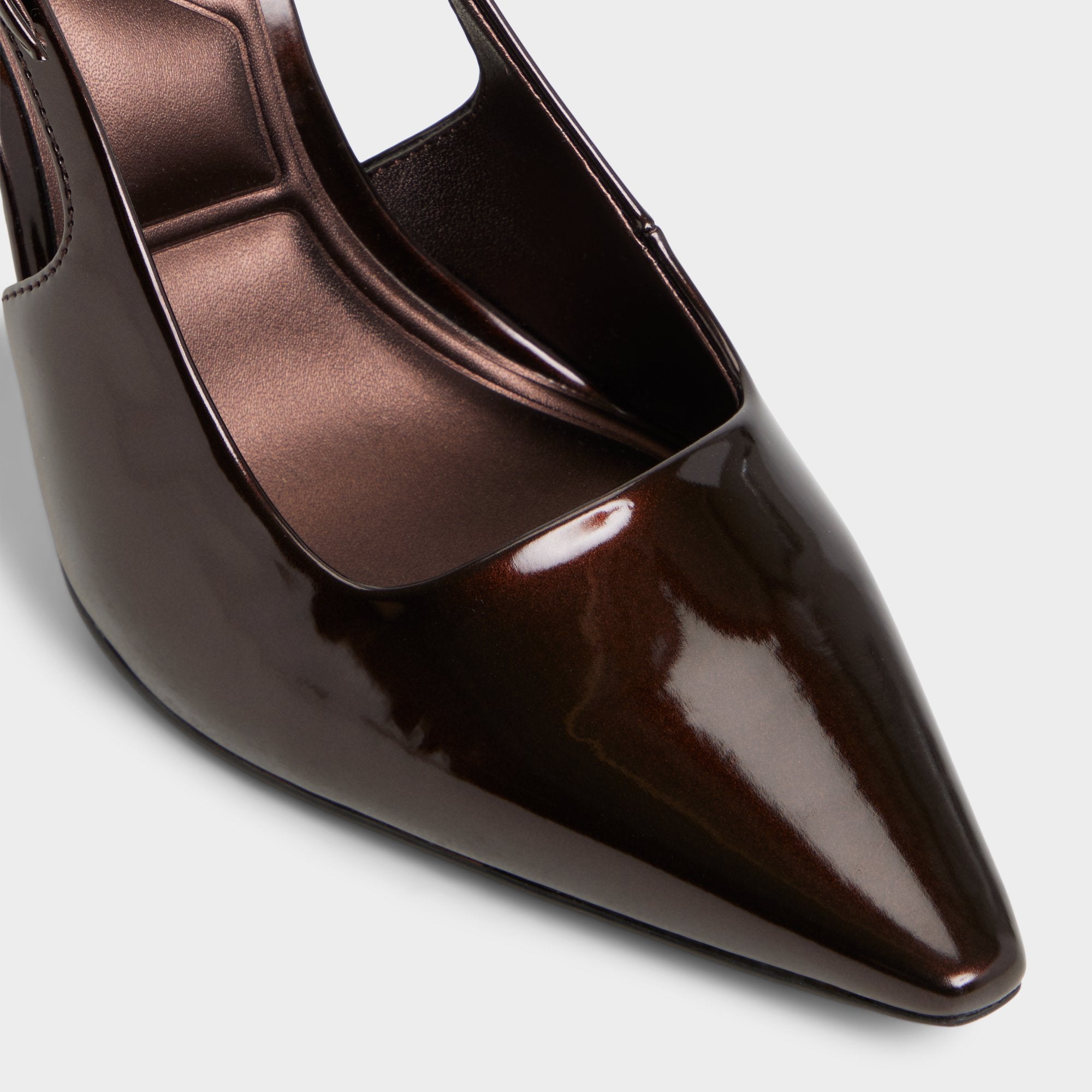 ALDO Marysa escarpins taille 7 vernis marron