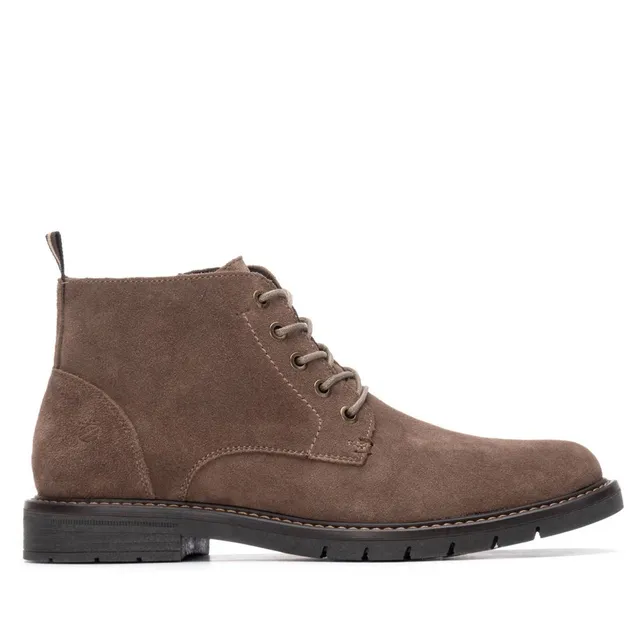 Carmela 16267603 Boots Homme Cuir Taupe Zip-Lacets