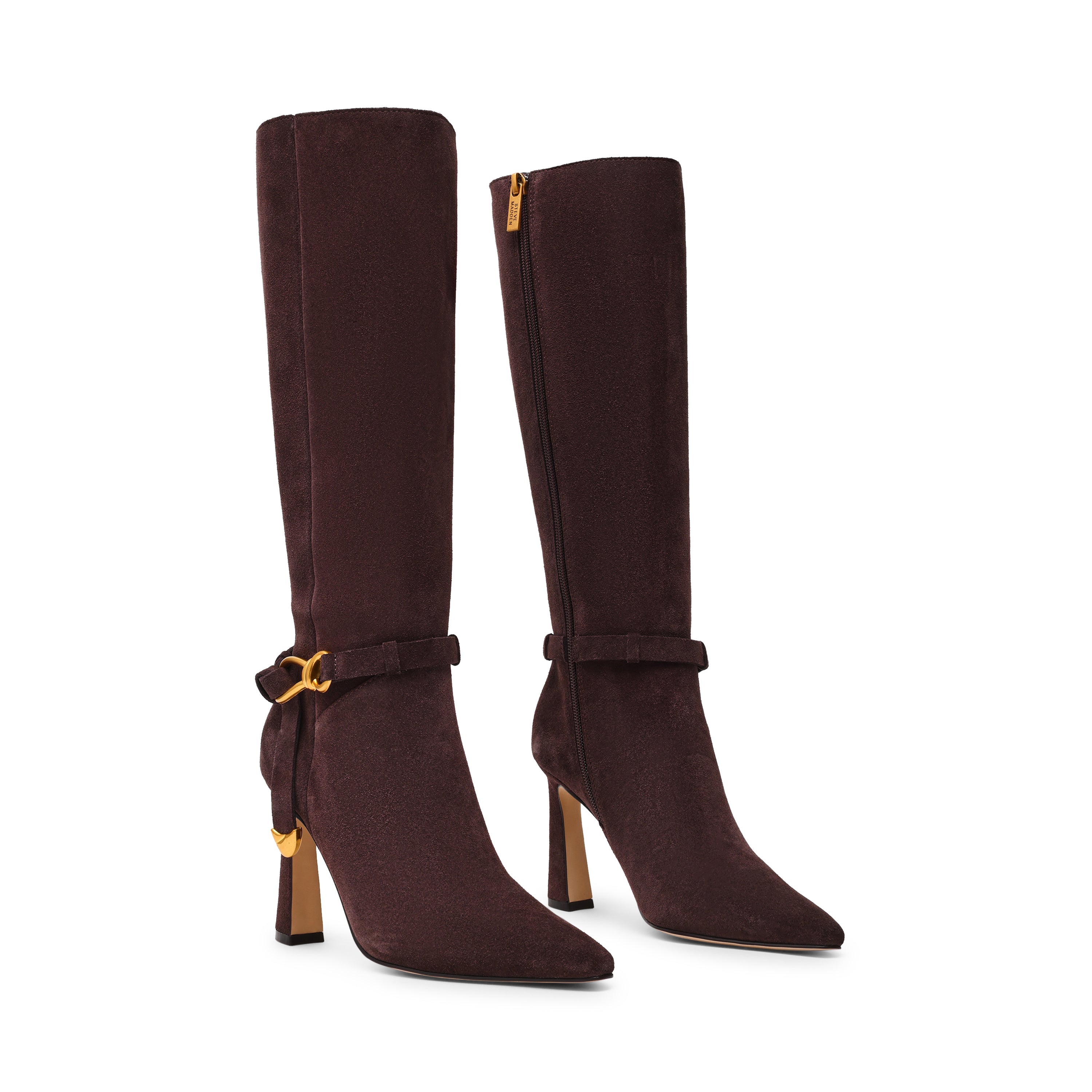 Steve Madden Sirrens bottine marron daim talon 8,5 cm