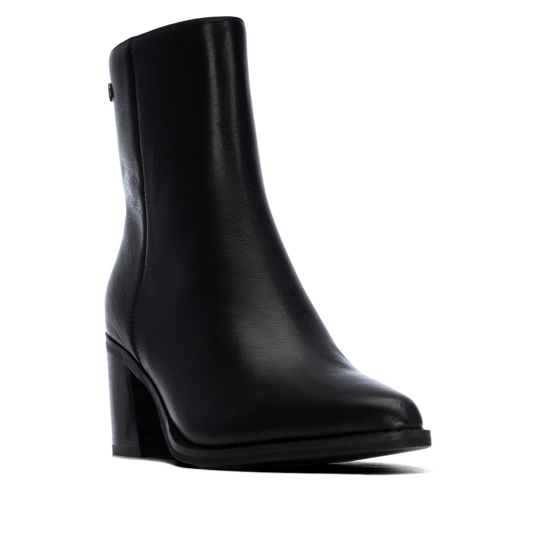 Carmela 16413301 bottines cuir noir talon ville