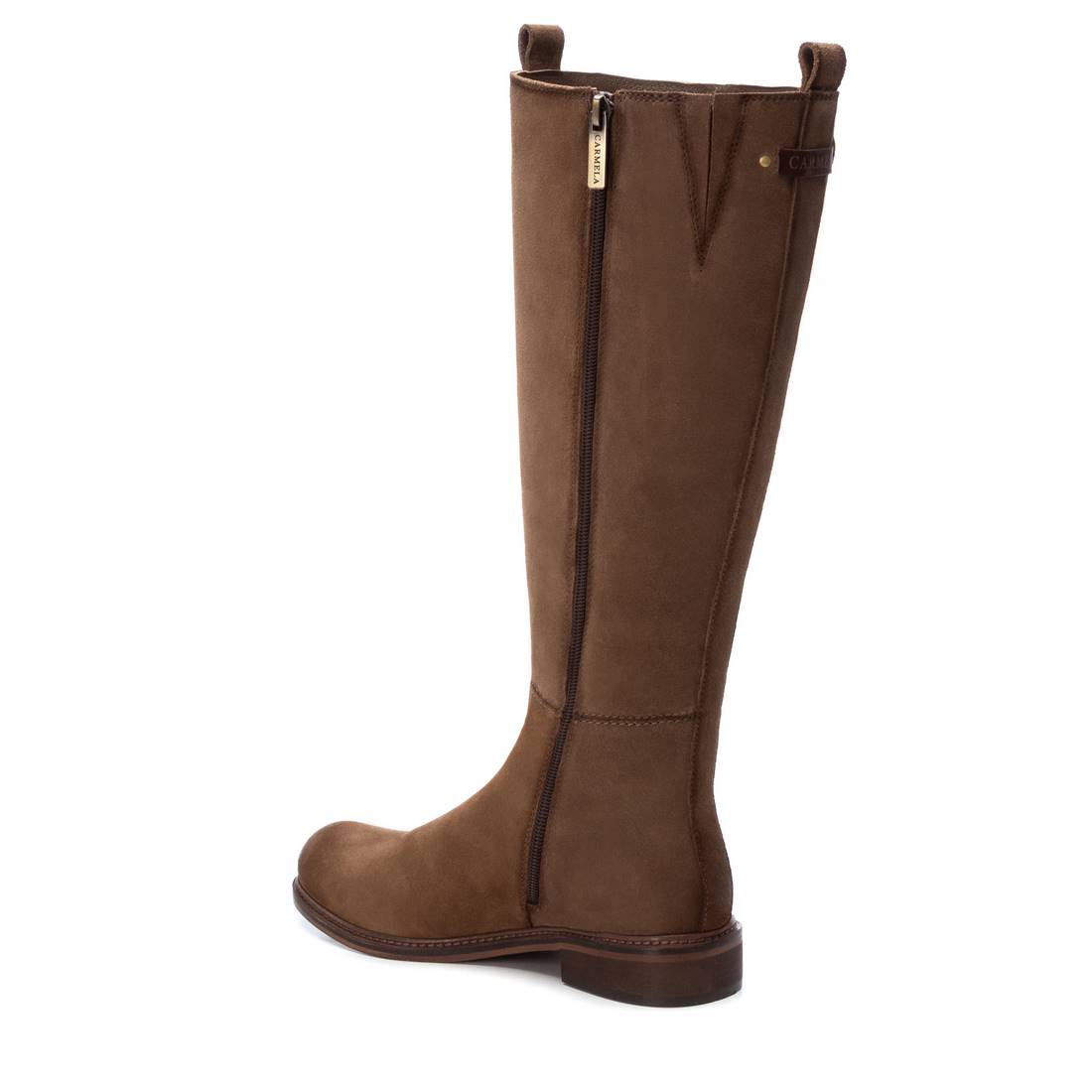Carmela 16097802 bottes cuir marron plates 38 cm