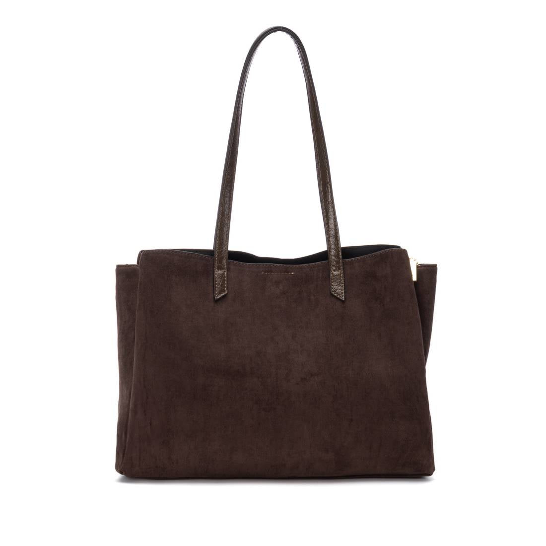 Carmela 18618301 sac femme marron textile zippé