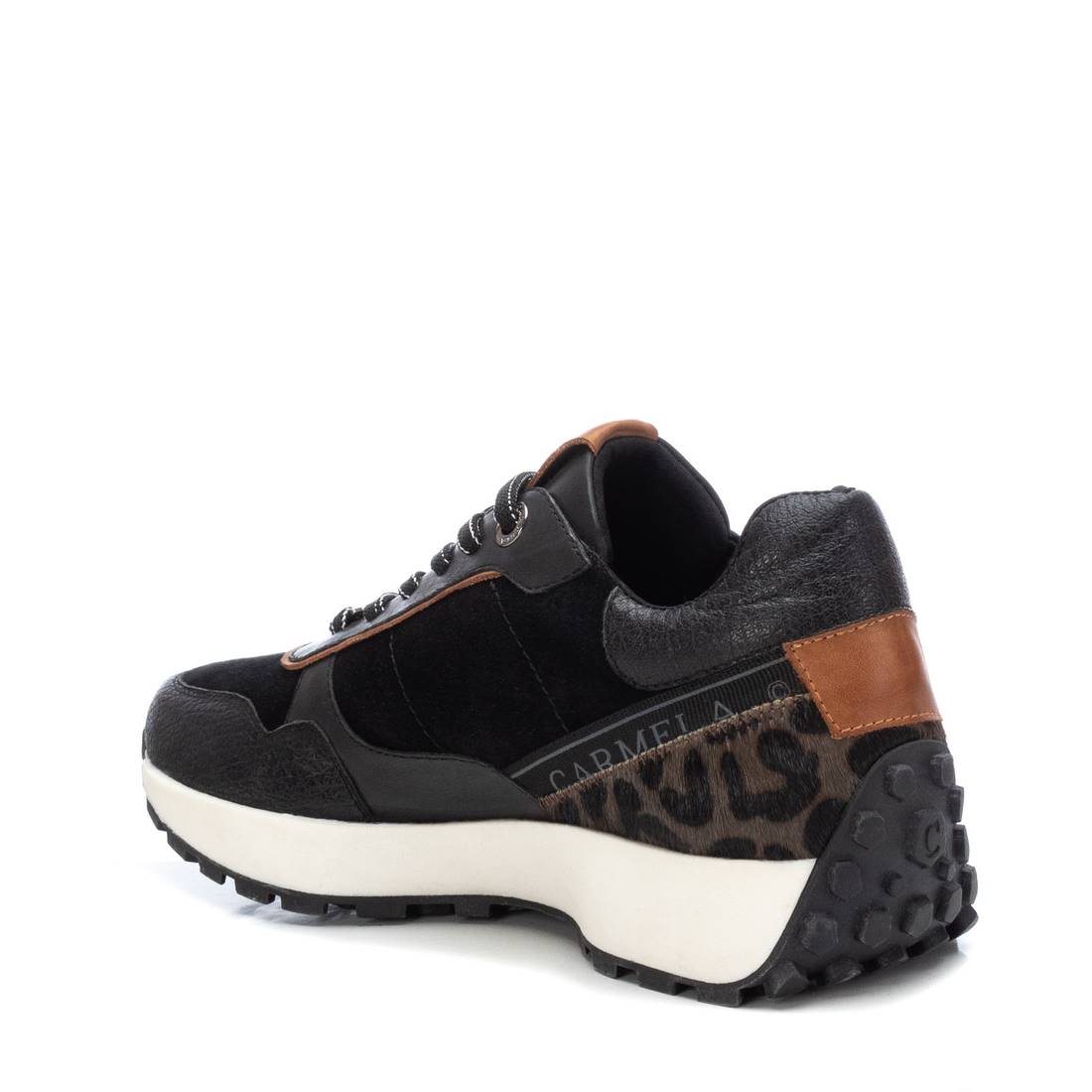 Carmela 16086201 baskets femme noires cuir suède
