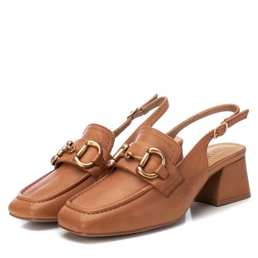 Carmela 16160201 mocassins cuir marron talon 5 cm