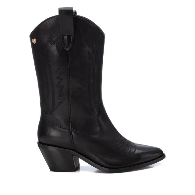 Carmela 16177401 bottes cuir noir talon 6 cm