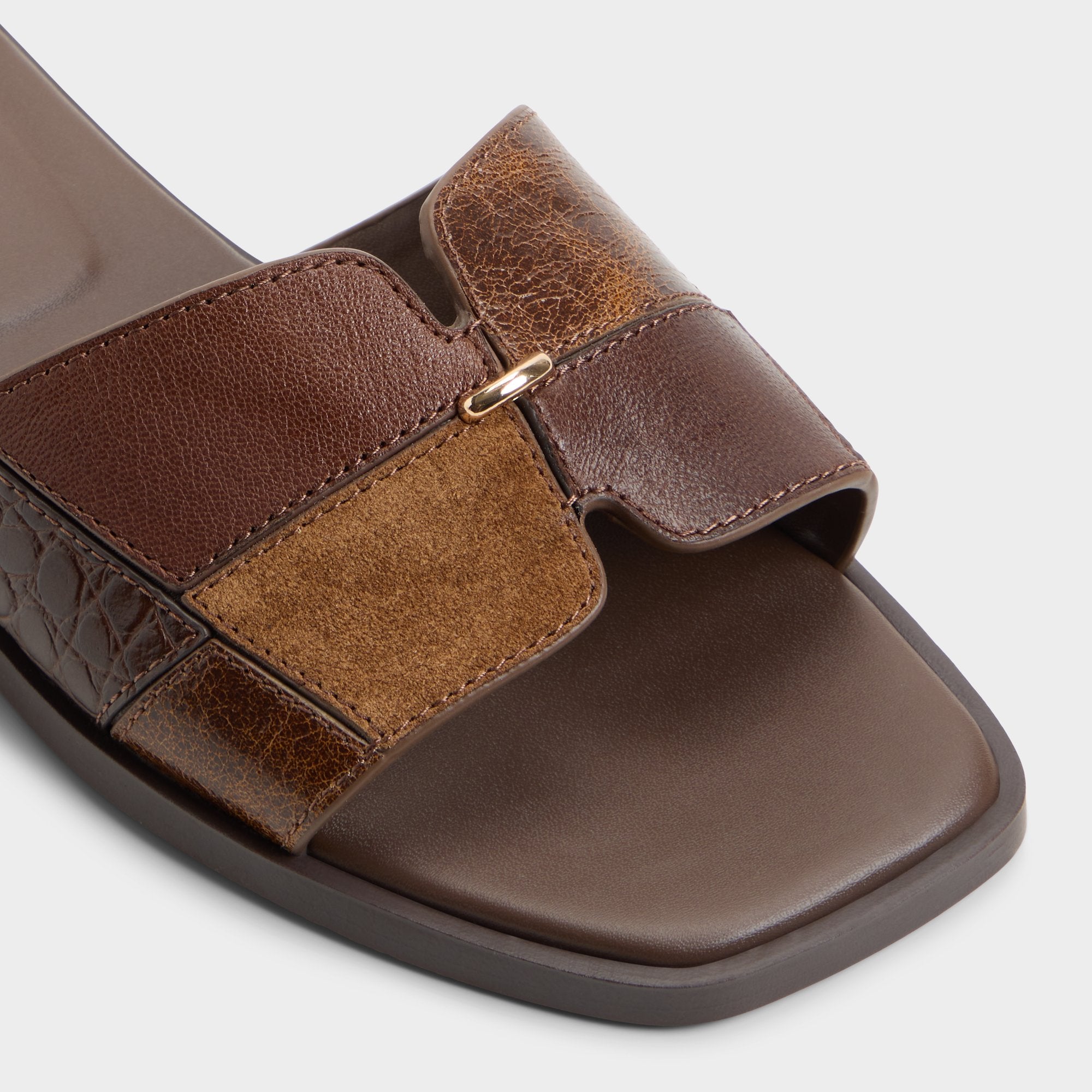 ALDO Itsandalmix sandales plates marron