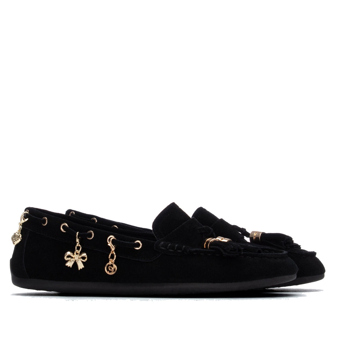 Carmela 16414703 mocassin femme noir cuir souple