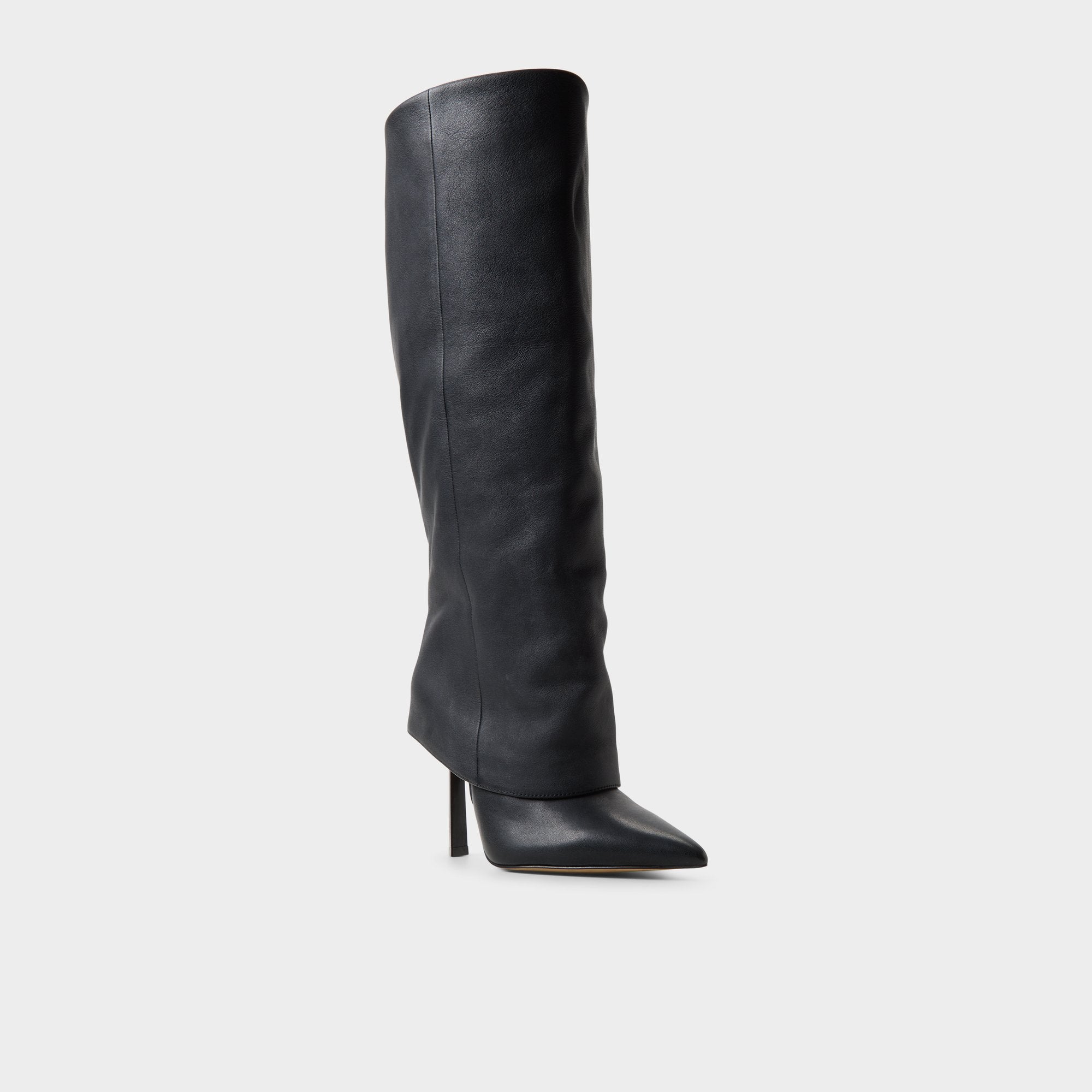 ALDO Lenoria-WC bottes hautes noires mollet large