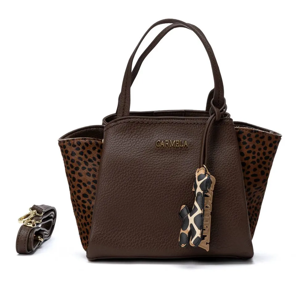 Carmela 18624802 sac mallette femme marron animal