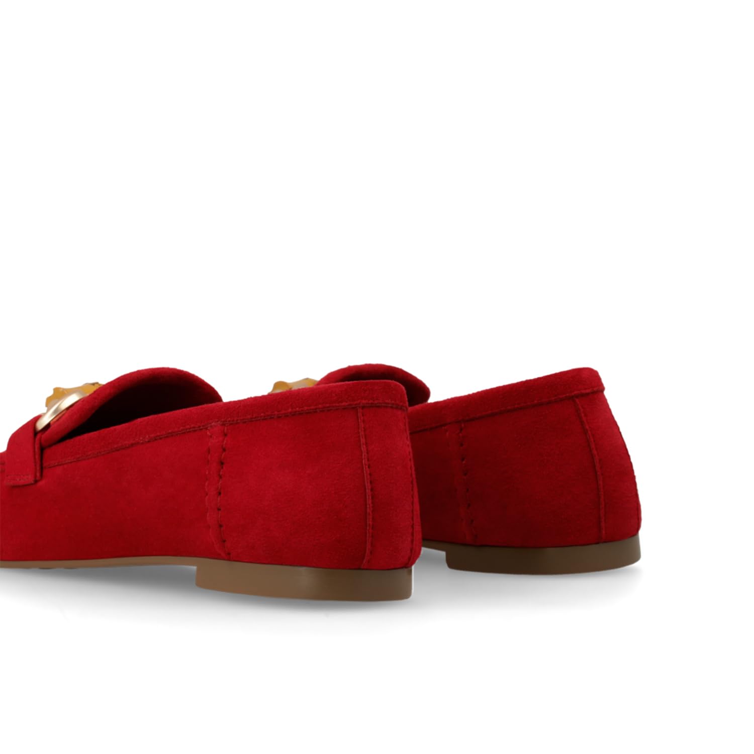 LODI BE5454 mocassins cuir rouges femme