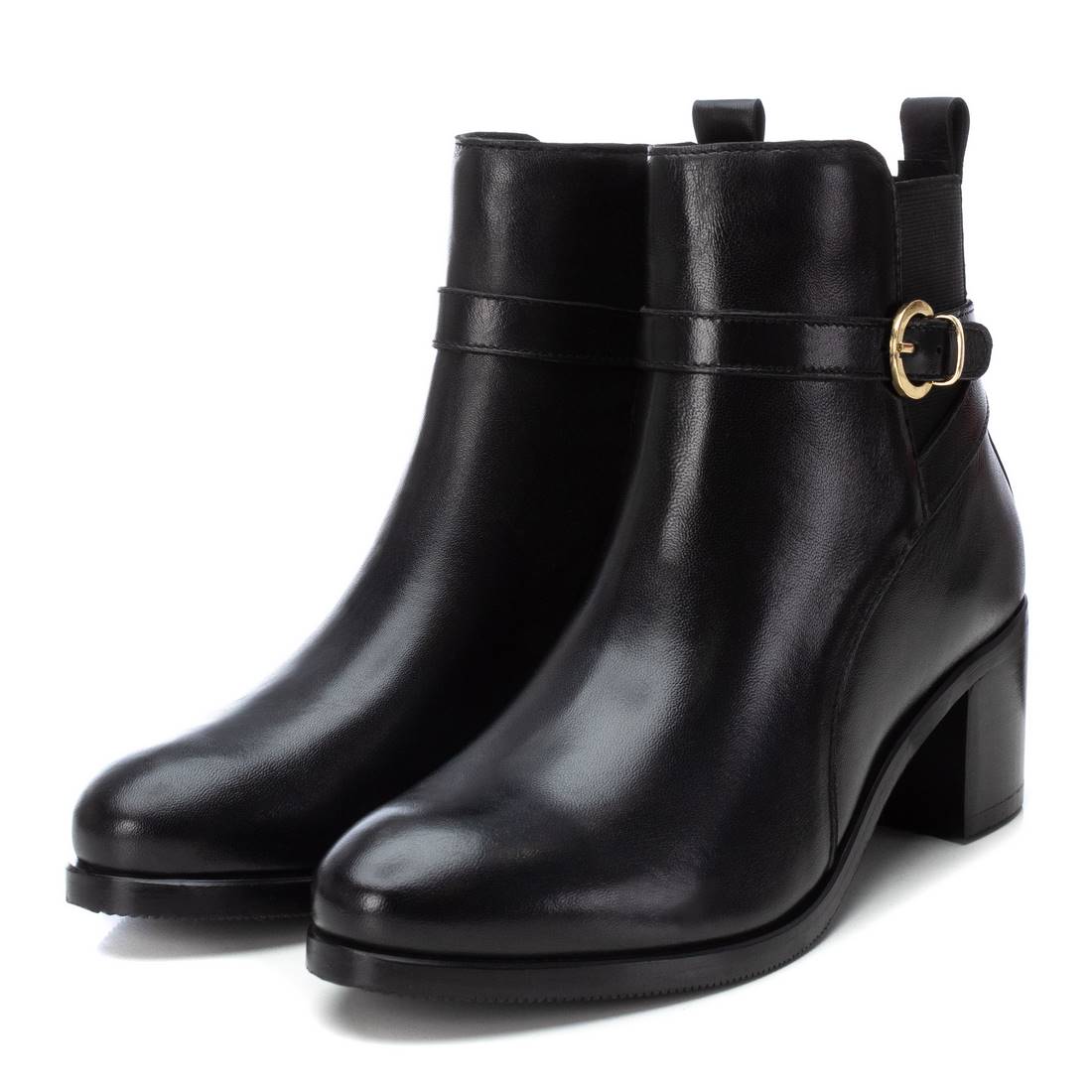 Carmela 16201902 bottines cuir noir talon 6 cm