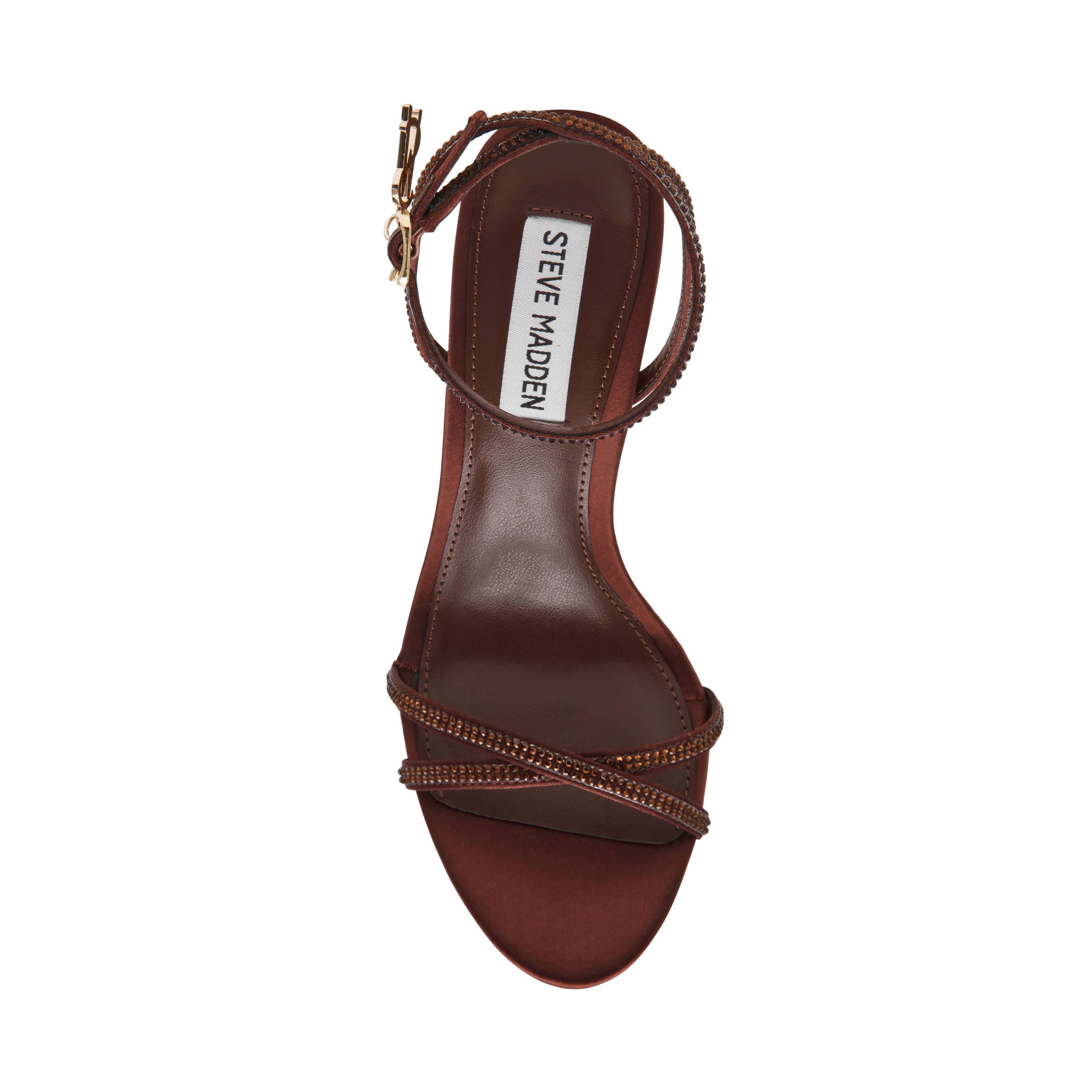 Steve Madden Jypsey-CNR sandales satin marron talon 8 cm