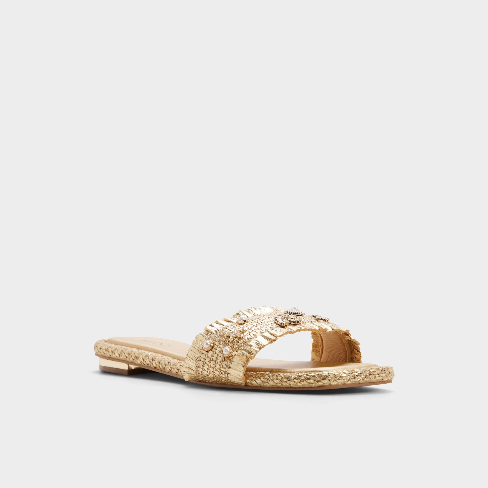 ALDO Aurania sandales plates femme raphia