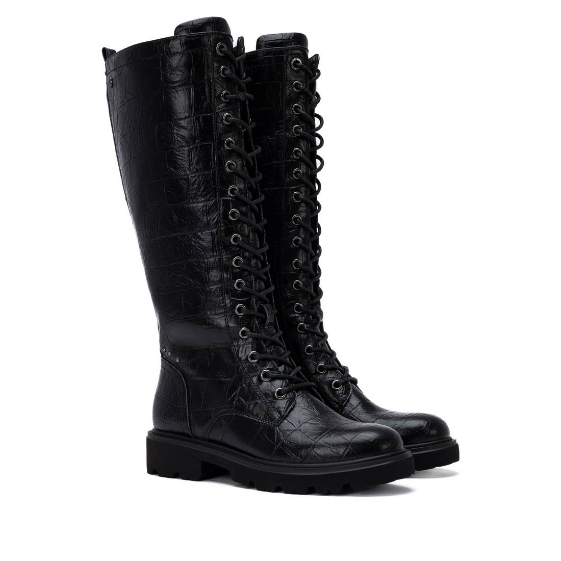 Carmela 16435802 bottes militaire noir lacets