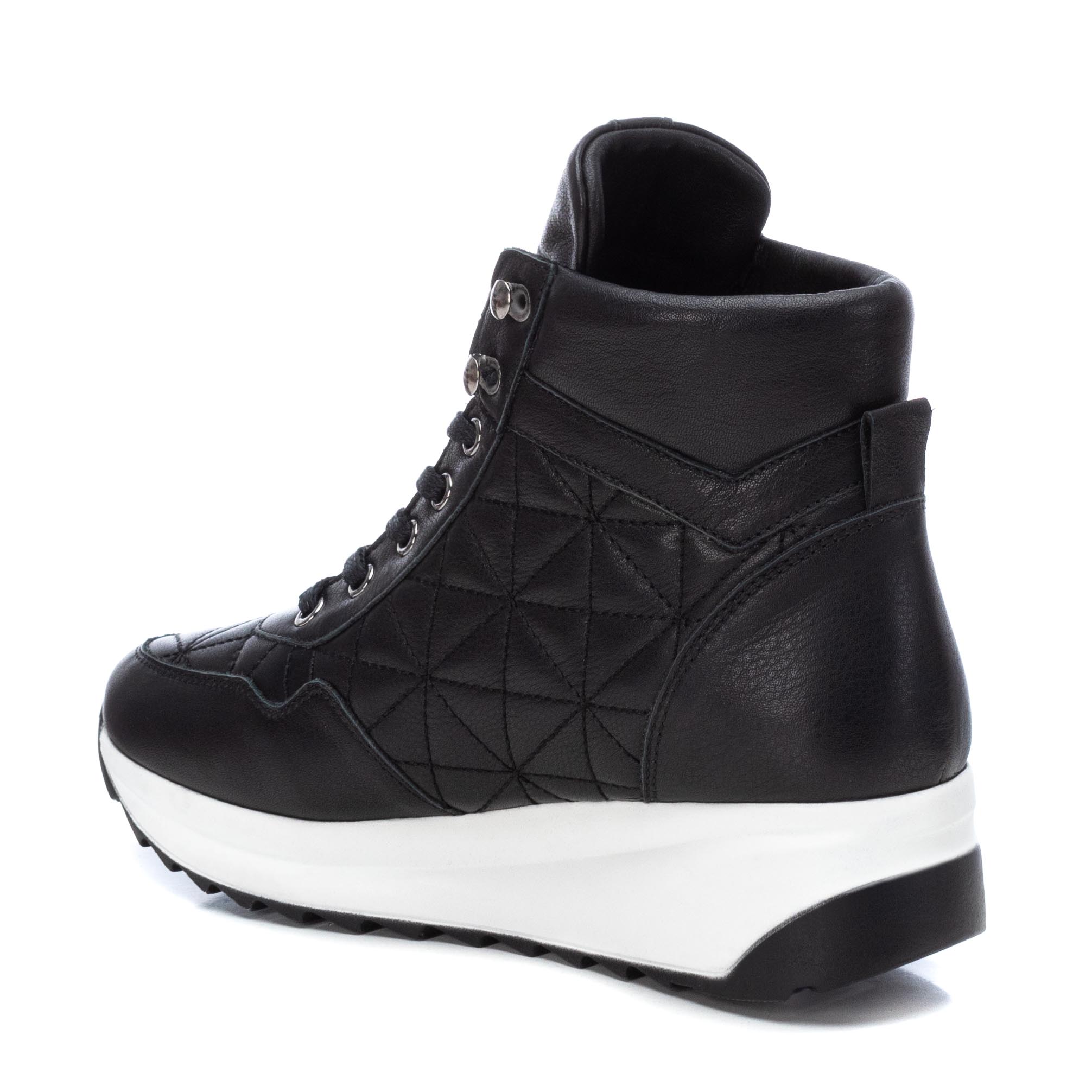 Carmela 16027901 bottine cuir noir semelle 4 cm