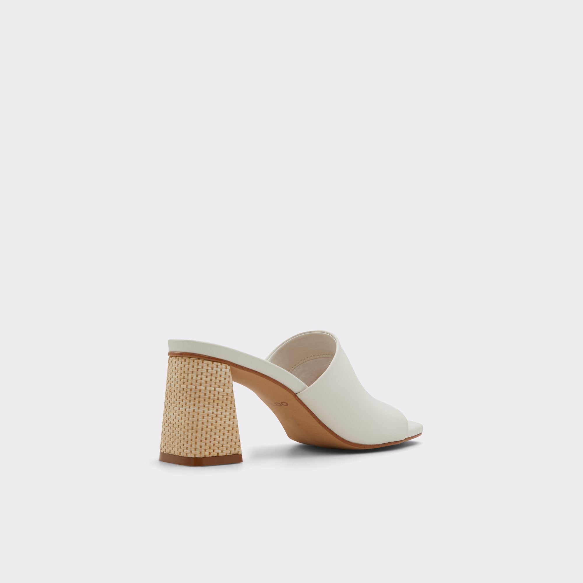 ALDO Harans mules talon femme blanc