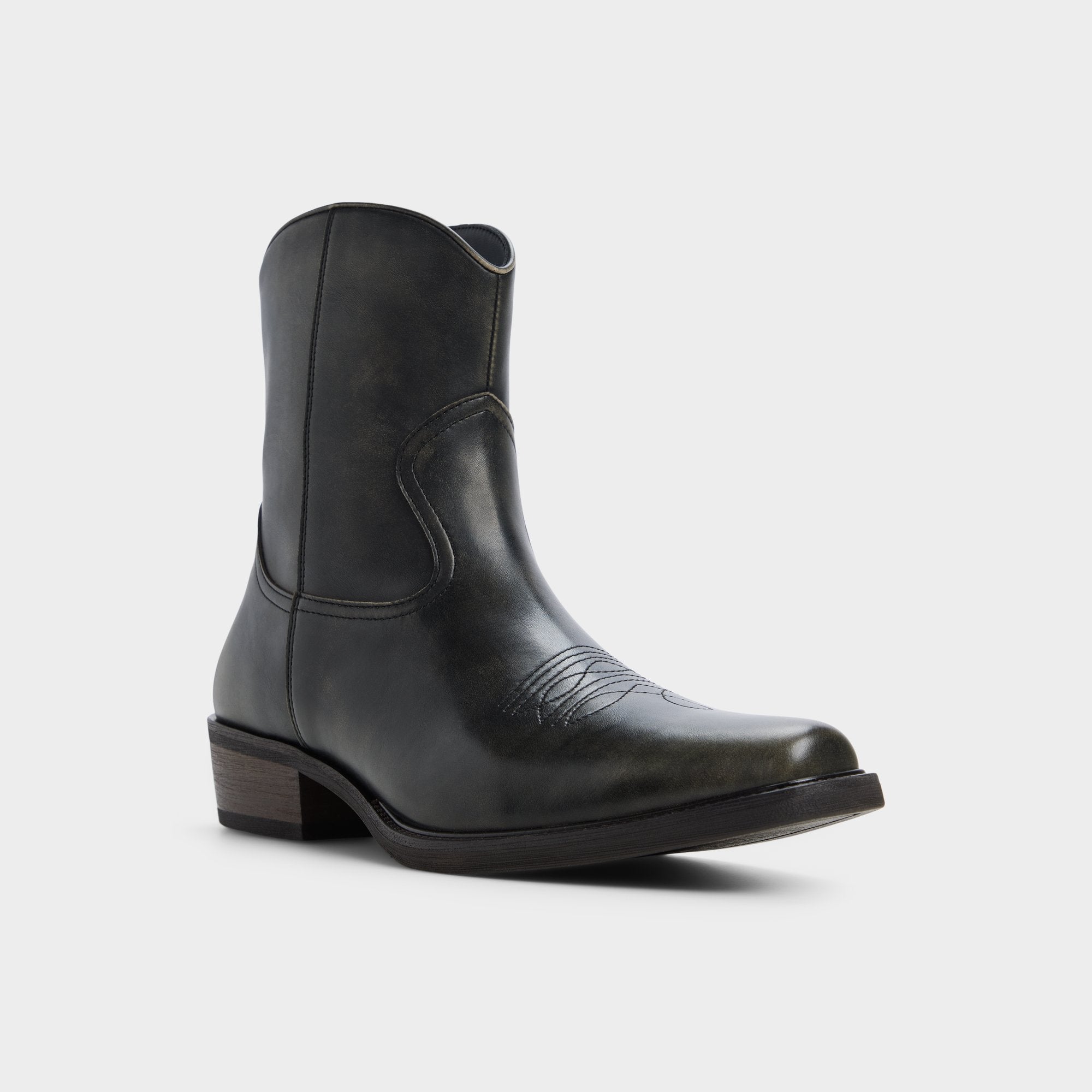 ALDO Wally bottes western noires délavées