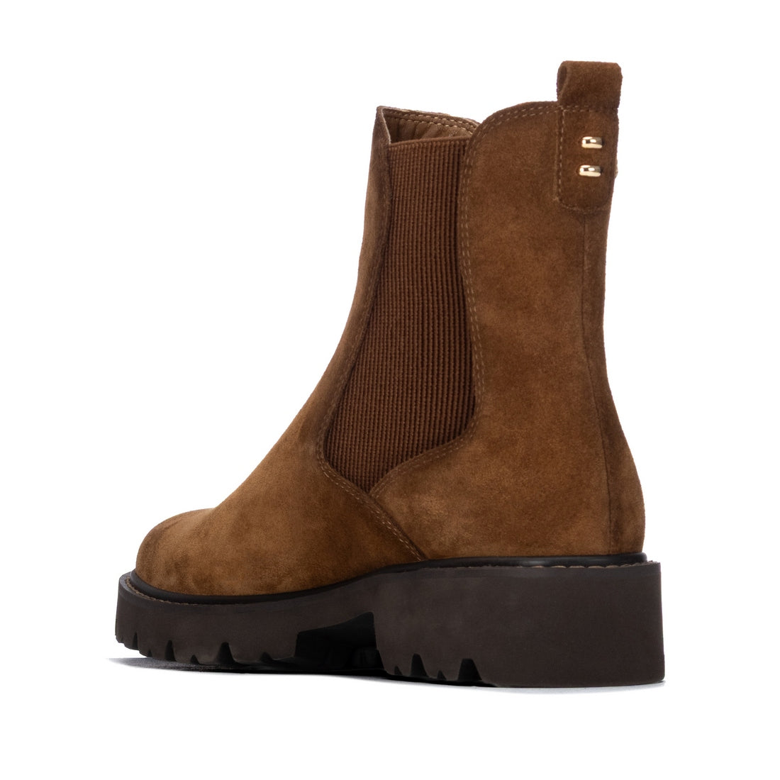 Carmela 16431503 bottine Chelsea femme camel talon bas