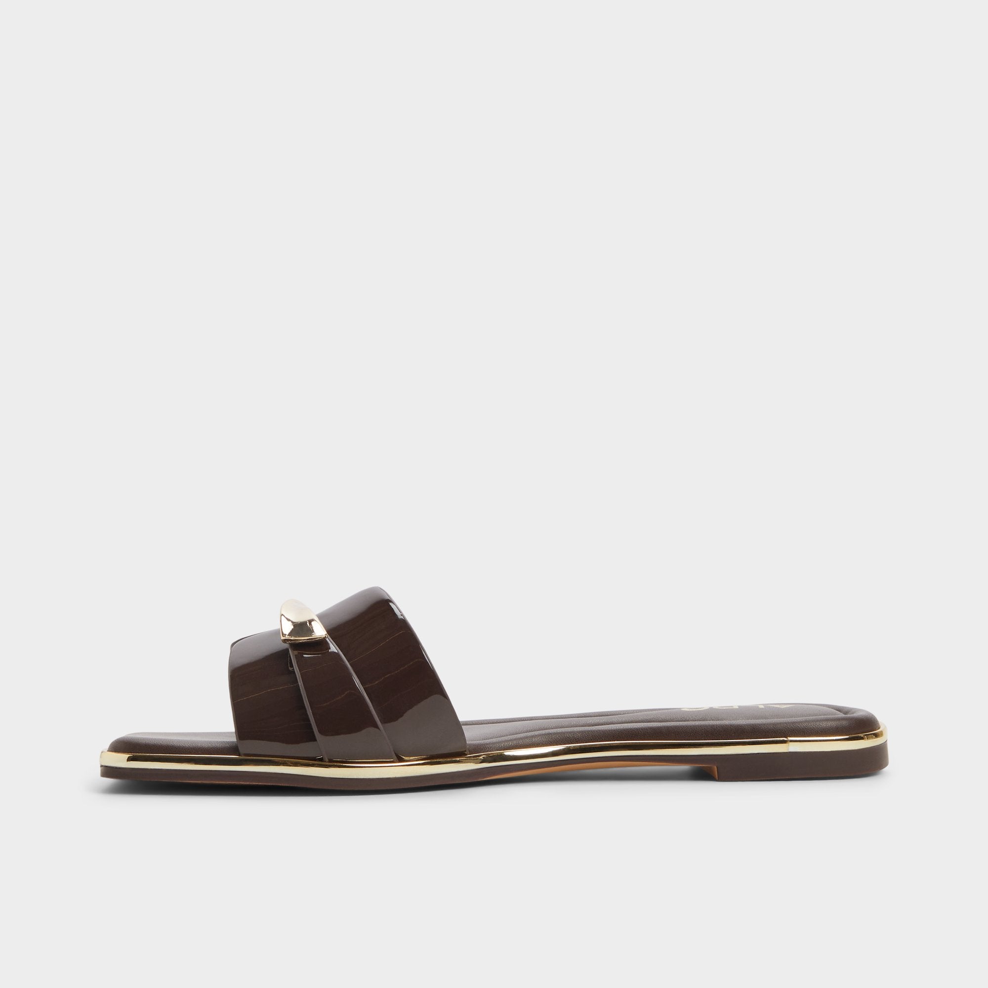 ALDO Darlina sandales plates cuir marron