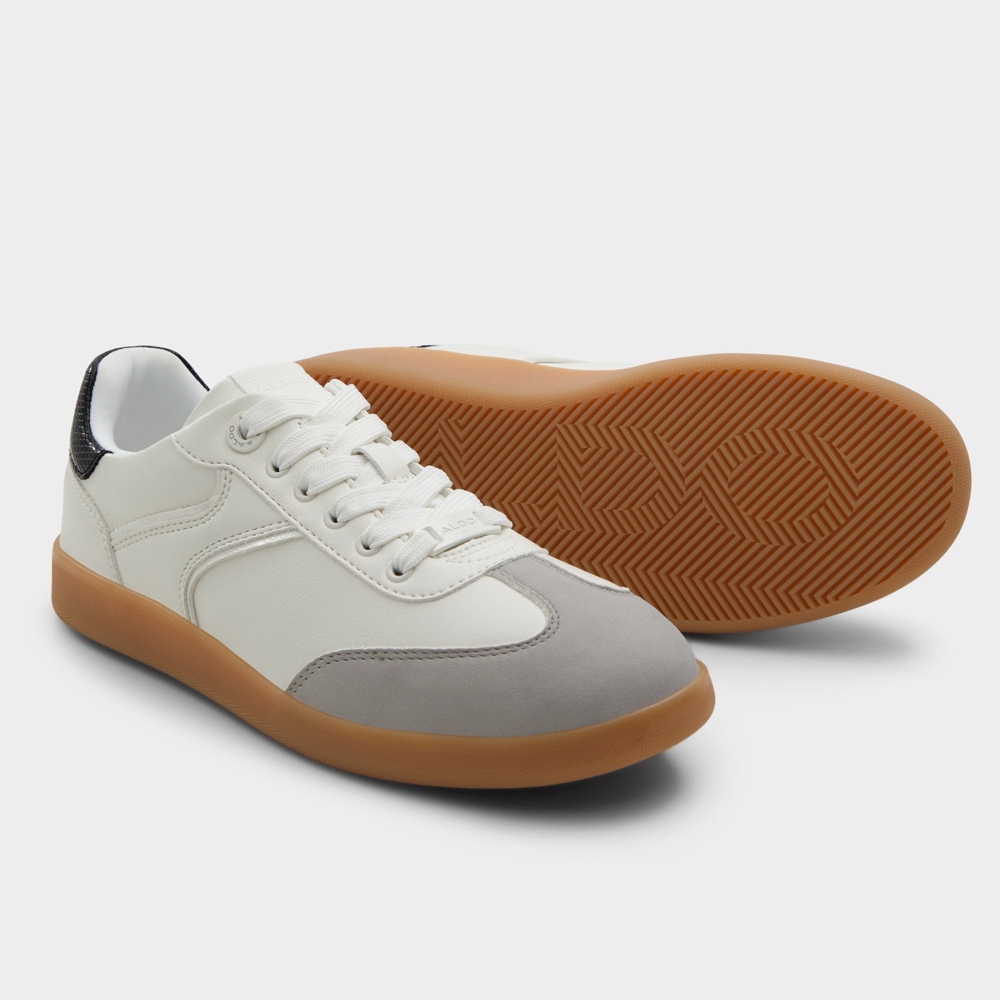 ALDO Erilg baskets cuir caramel suède