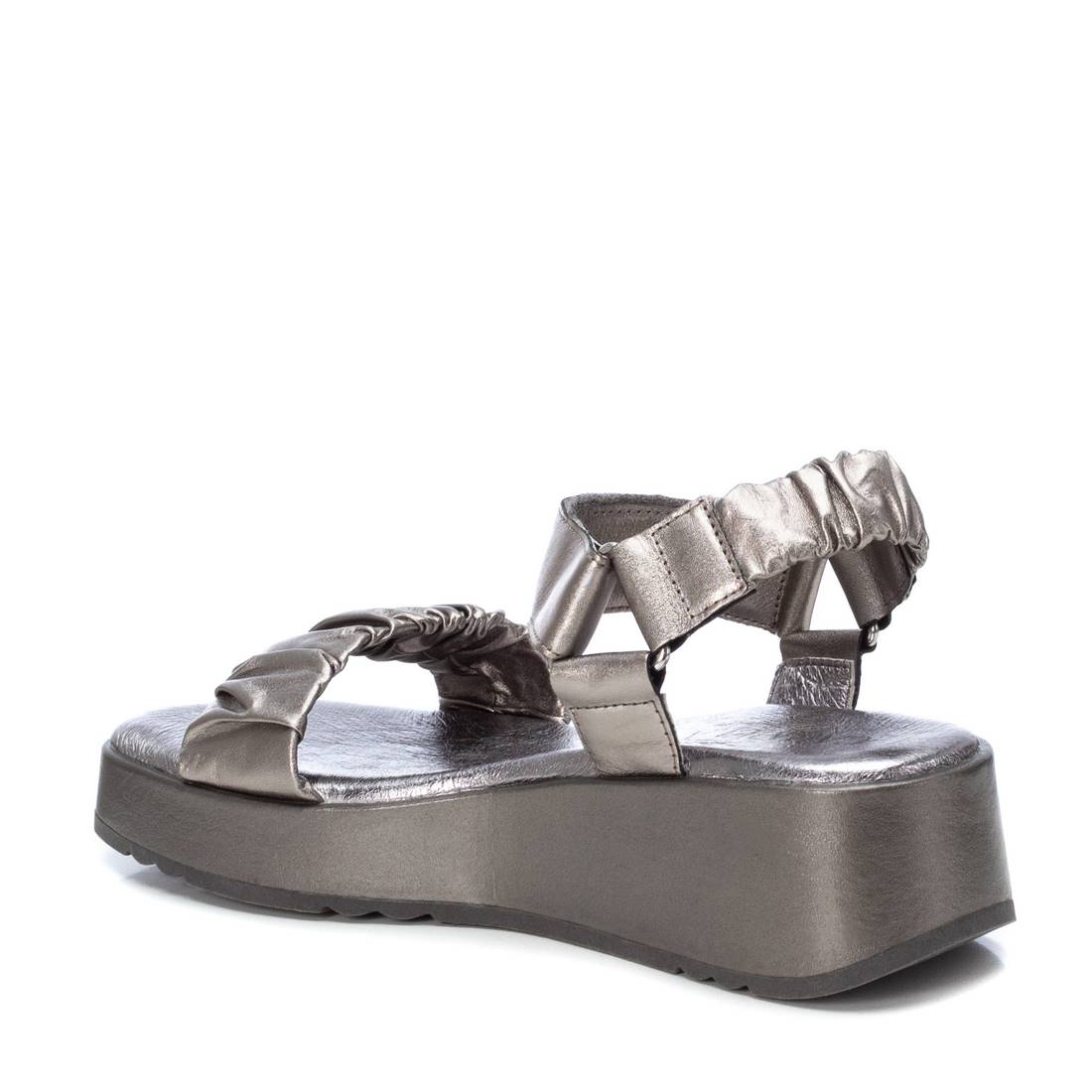 Carmela 16081109 sandale femme grise cuir plat